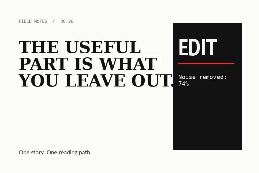Designed example for Editorial