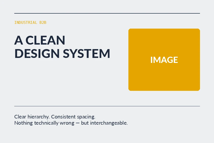 Decent example for Industrial / B2B