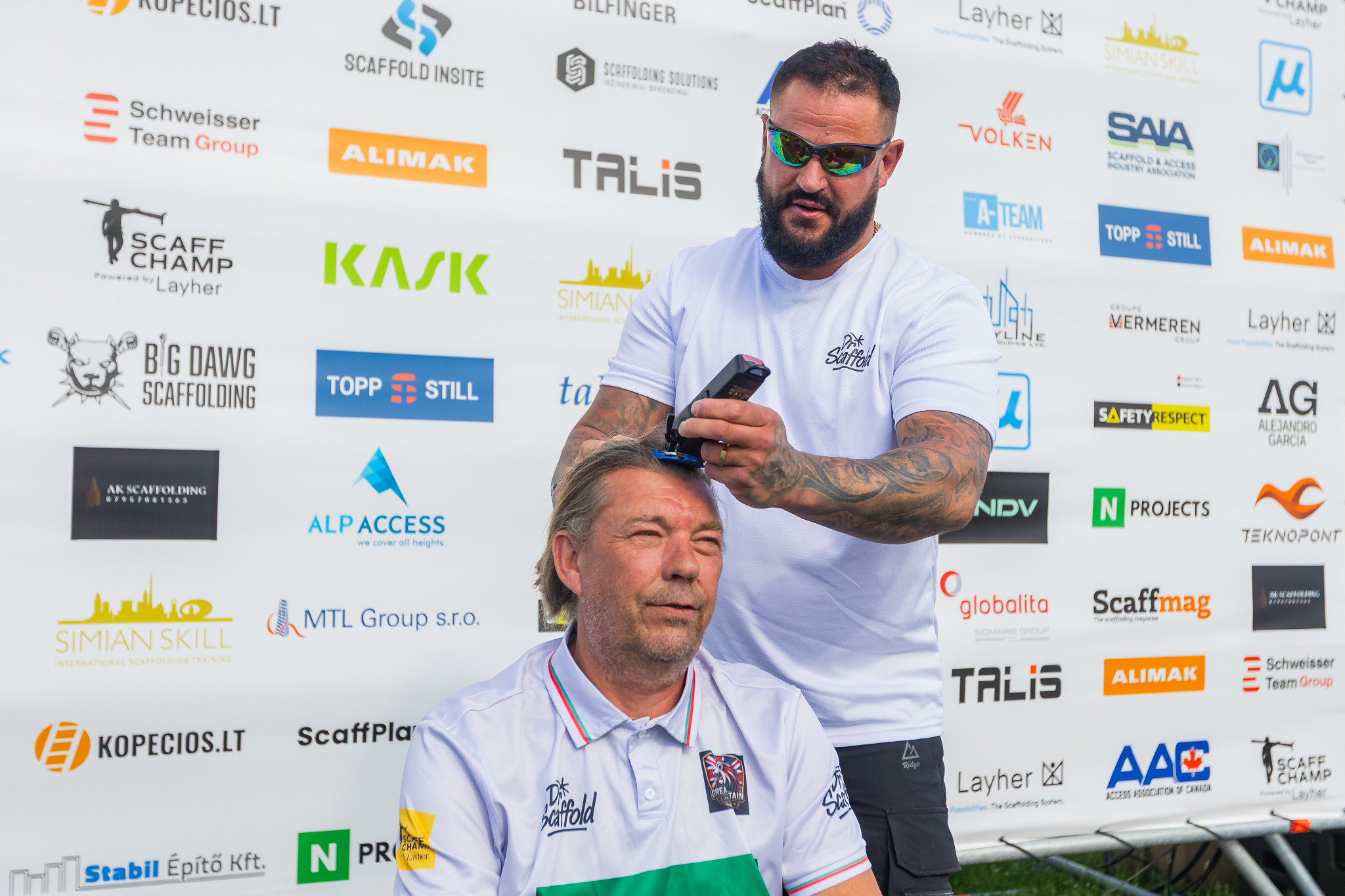 Fundraising moment at ScaffChamp
